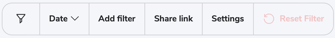 Reporting Filter Bar