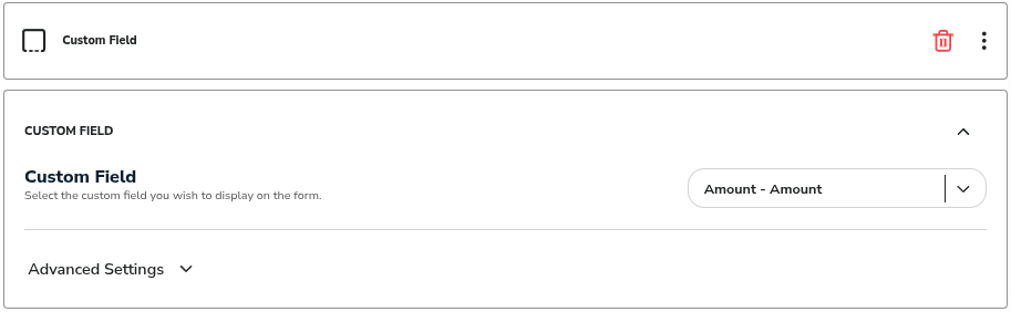 Forms Custom Field Block